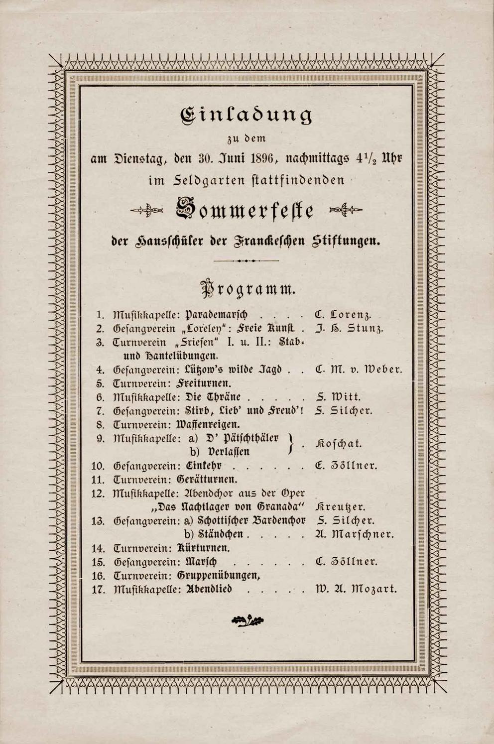 Einladung Sommerfest