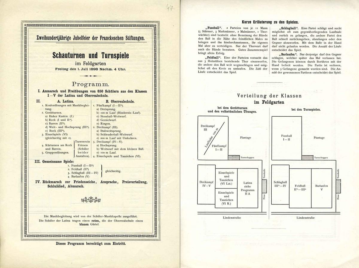 Programm zum Schauturnen